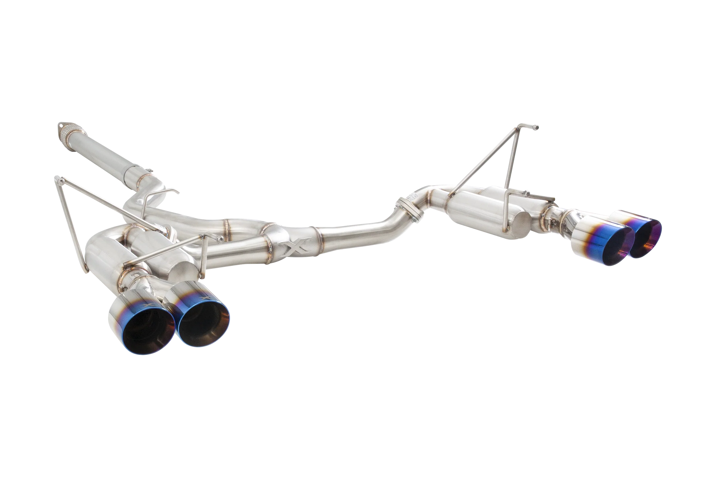 Subaru WRX Sedan VB Race Cat Back Exhaust System with Burnt Blue Tips