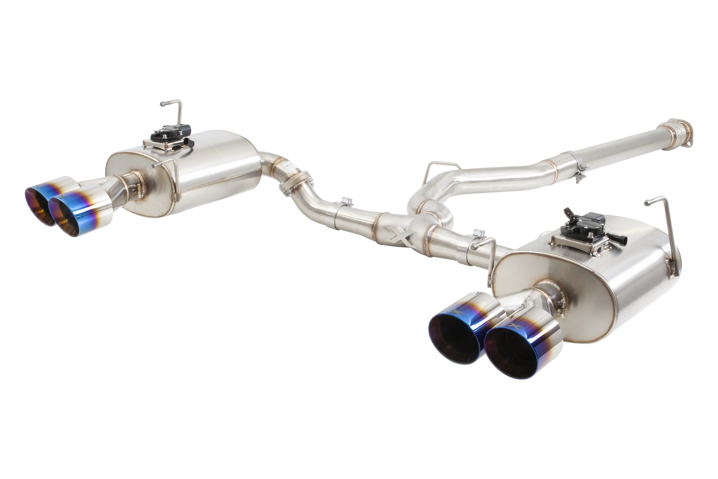 SUBARU WRX SEDAN VB Varex WR Valved Cat Back Exhaust System with Burnt Blue Tips