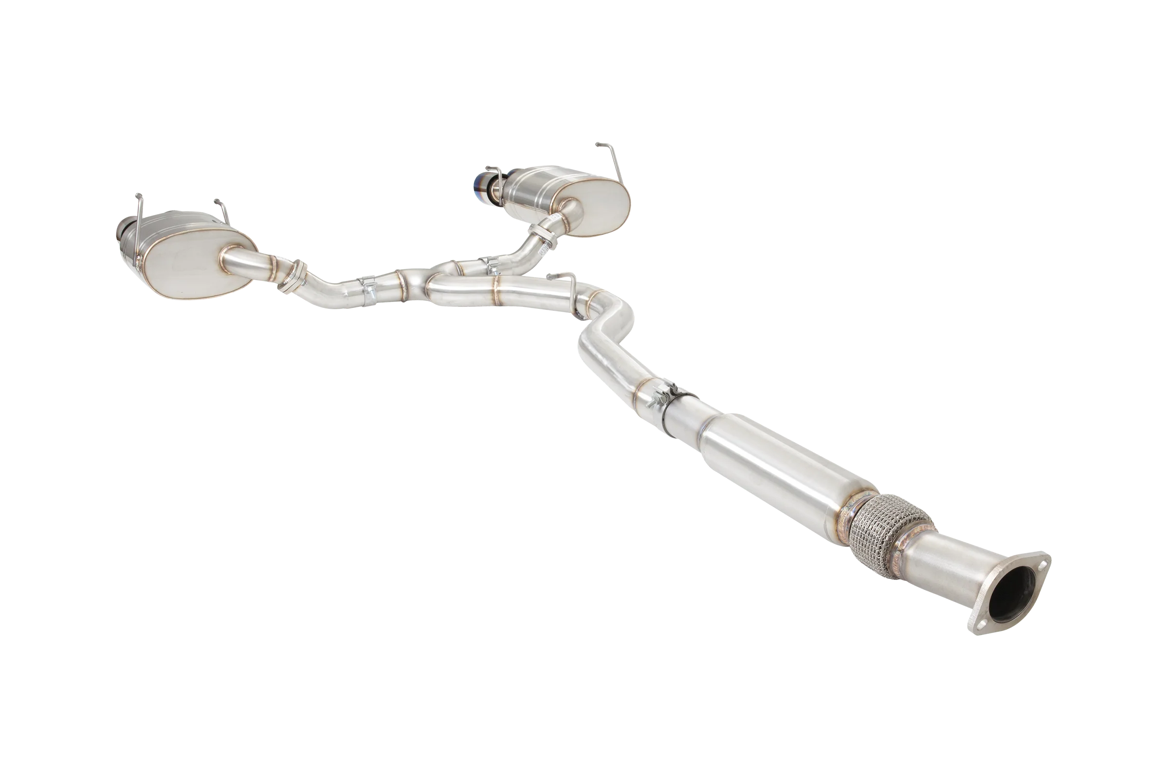 Subaru WRX STI G3 VA Sedan Cat Back Exhaust with Burnt Blue Tips - Image 2