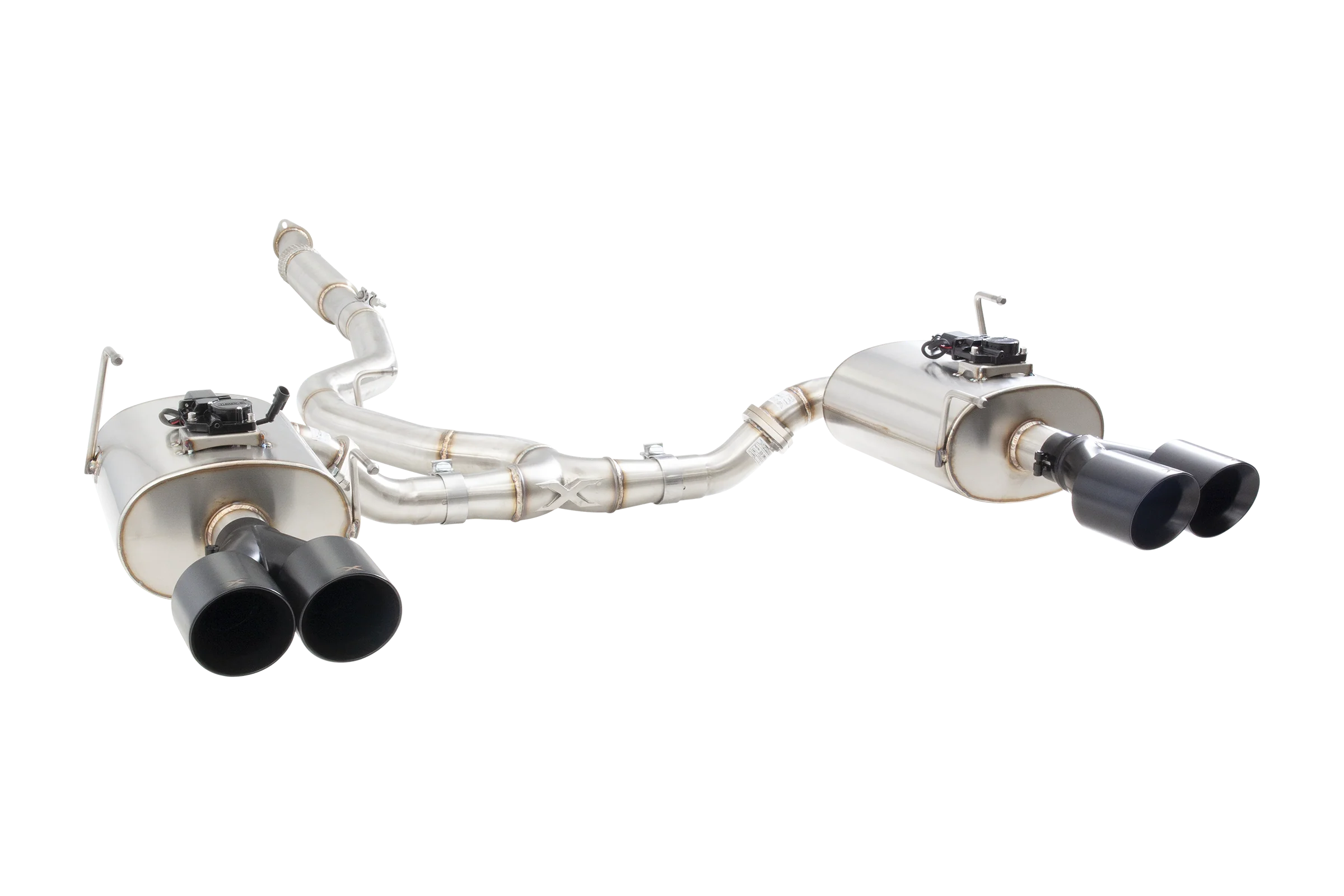 Subaru WRX / STI G3, VA Sedan WR Varex Valved Cat Back Exhaust with Black Tips